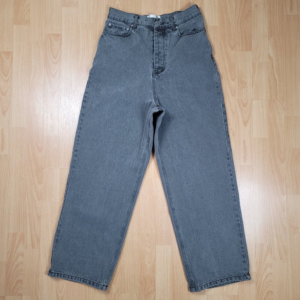 Vuja de Jeans Men's 30x29 Wes Relaxed Wide Baggy Button Fly Japanese Designer